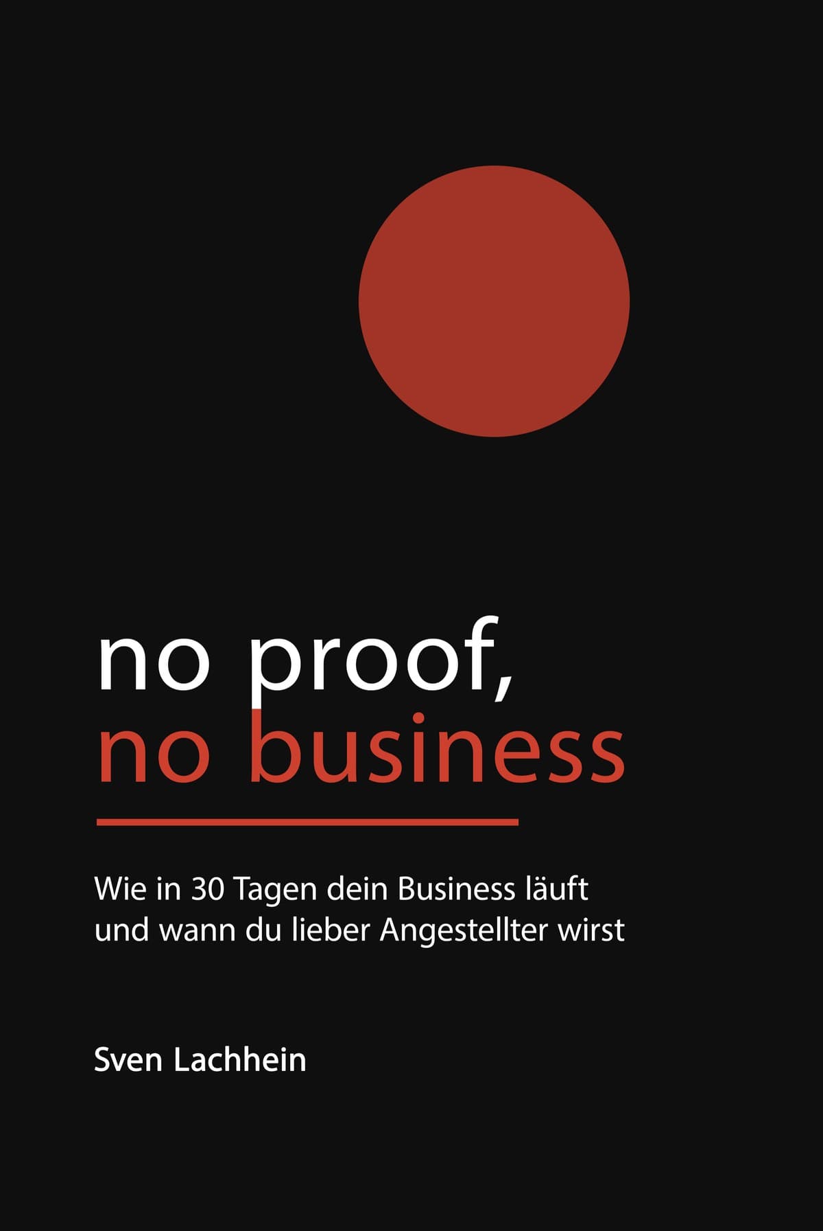 no proof, no business – Cover